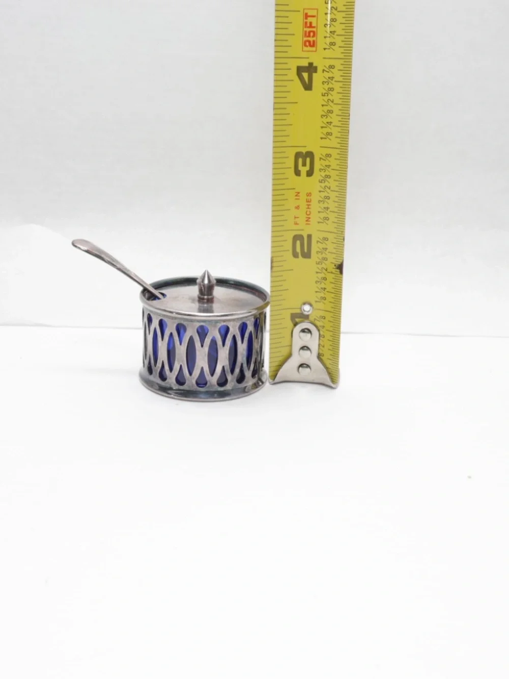 VTG Silver Plated SALTER by S.G. Made in ENGLAND